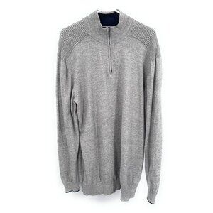 Rodd & Gunn Mens Sweatshirt 3XL Gray 1/4 Zip Pullover‎ Cotton